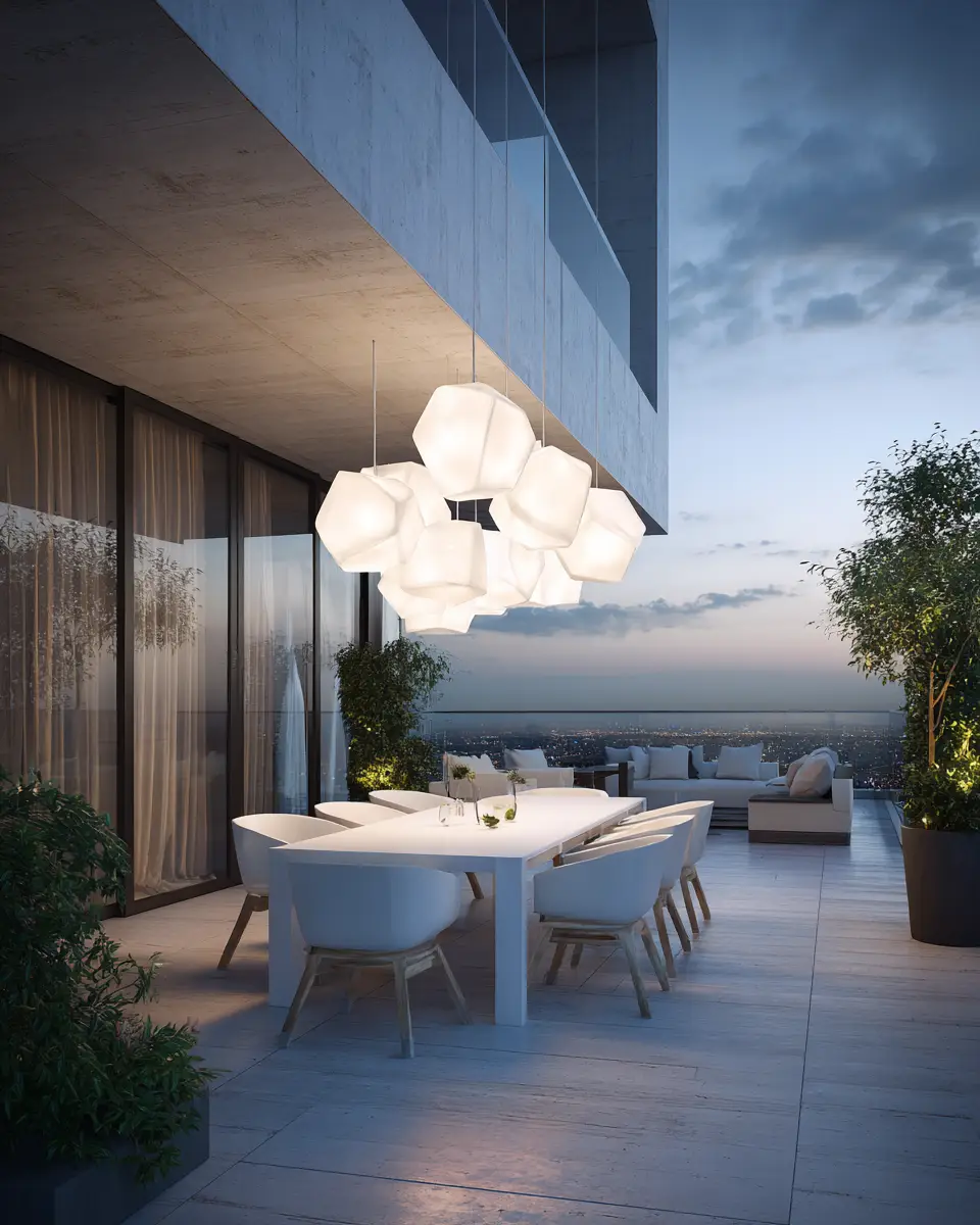 White Modern Patio Decor Ideas