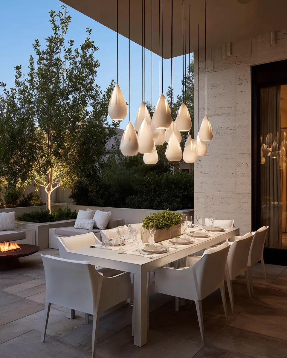 White Modern Patio Decor Ideas