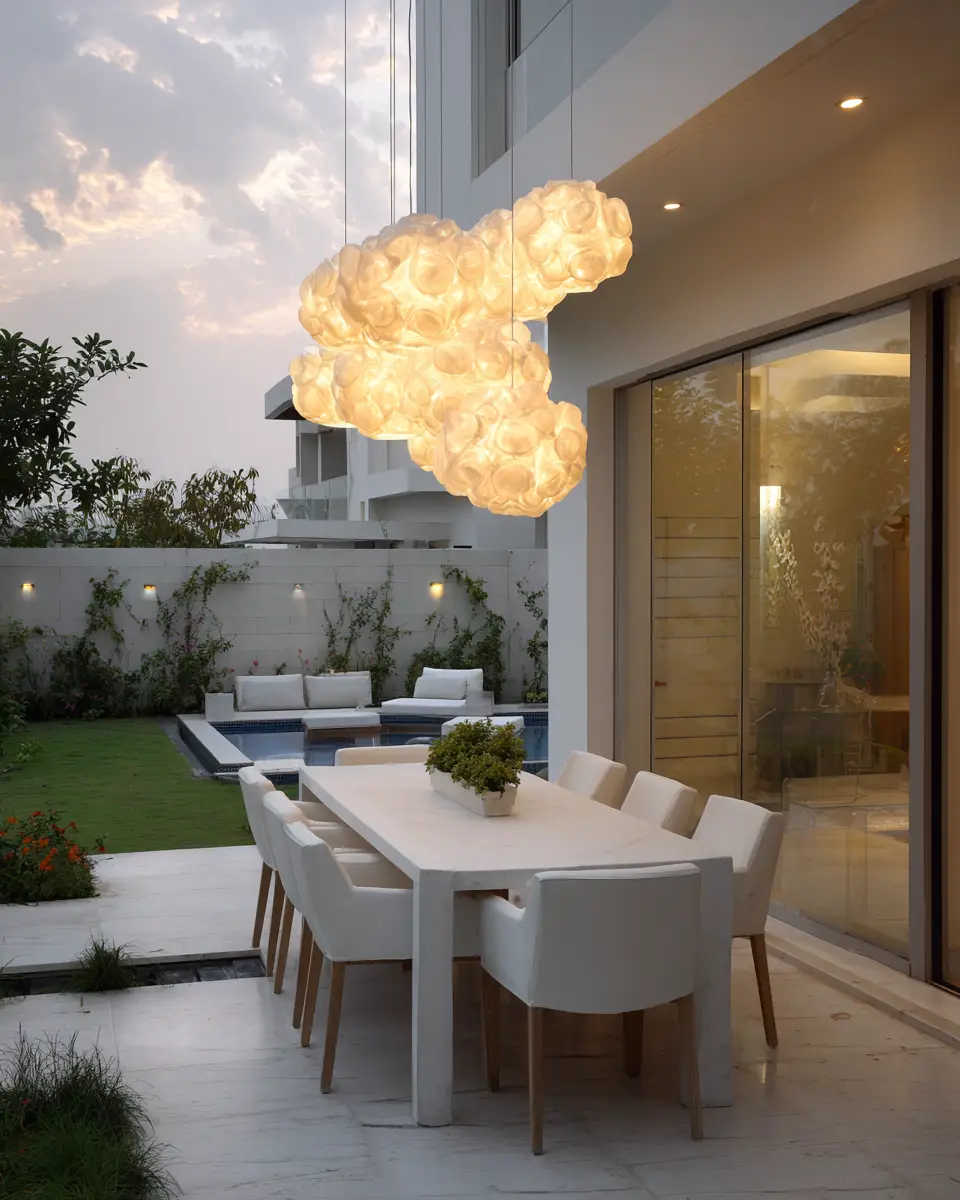White Modern Patio Decor Ideas