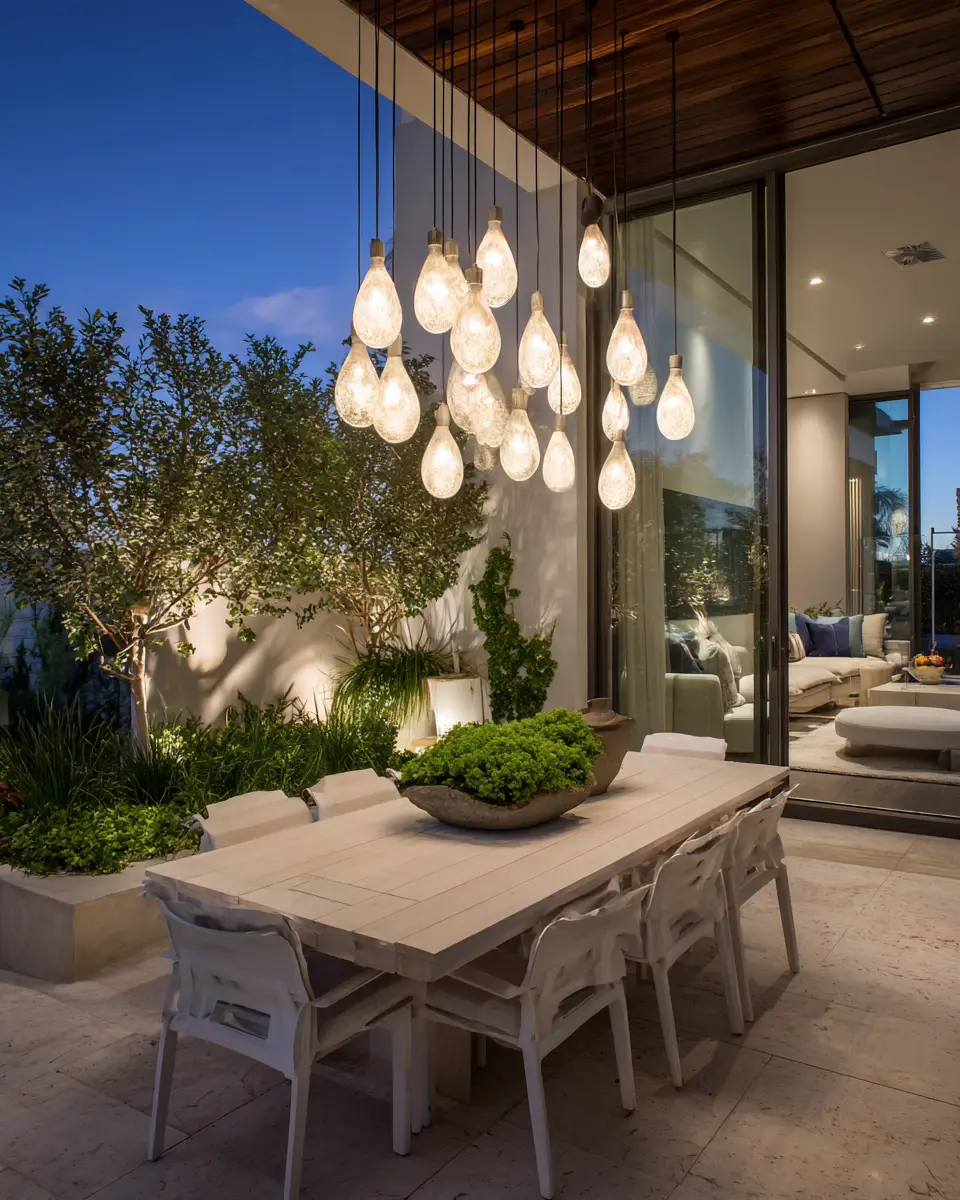White Modern Patio Decor Ideas
