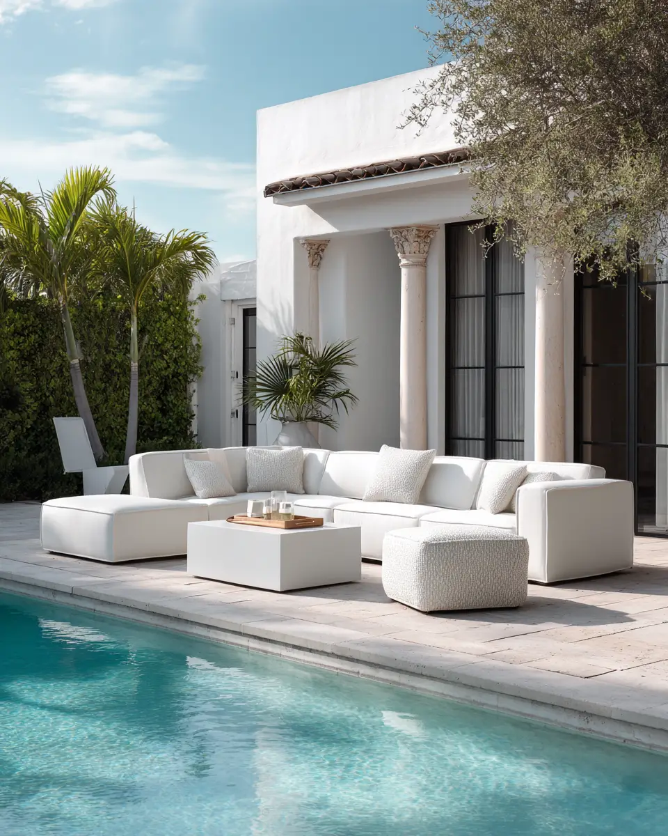 White Modern Patio Decor Ideas