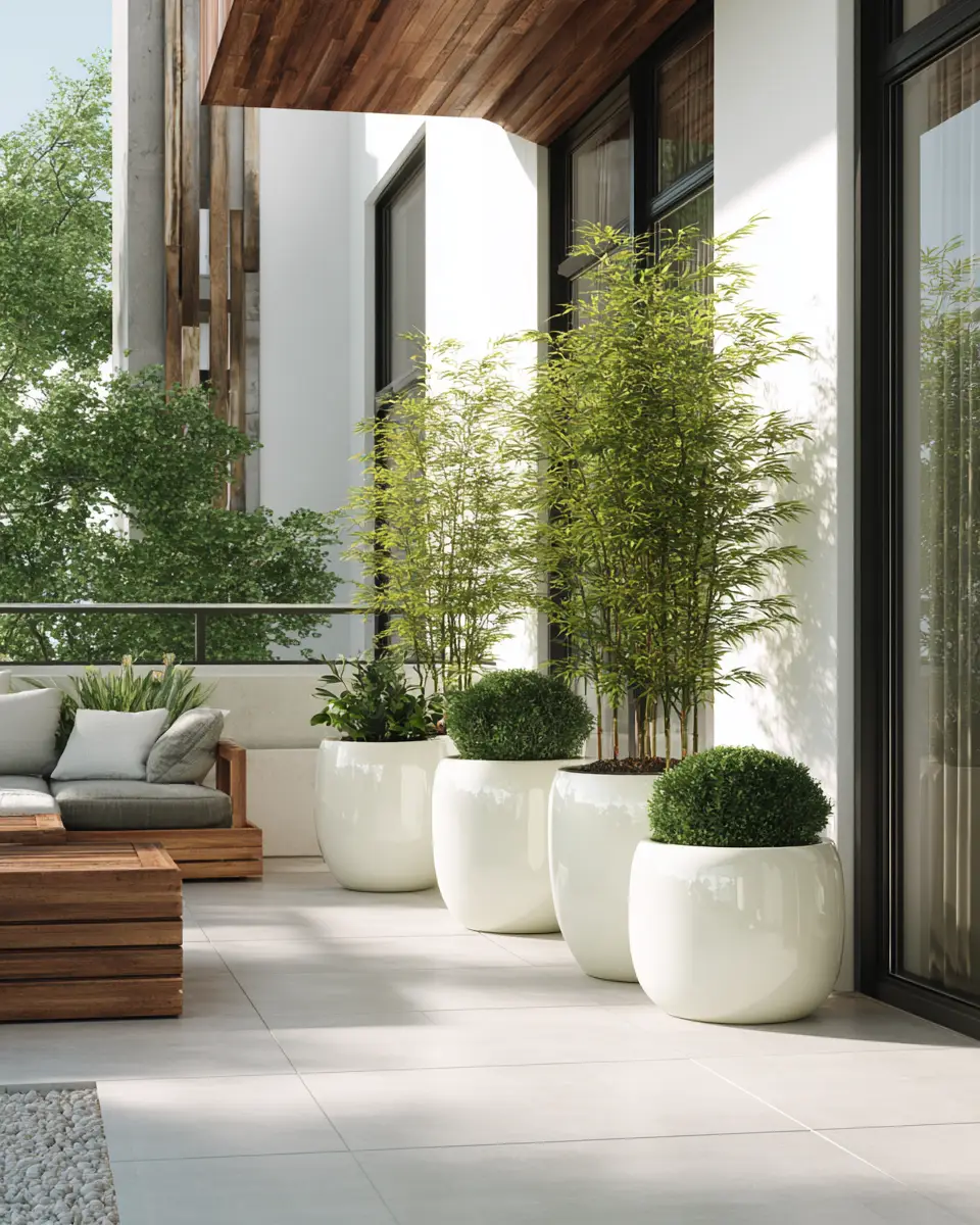 White Modern Patio Decor Ideas