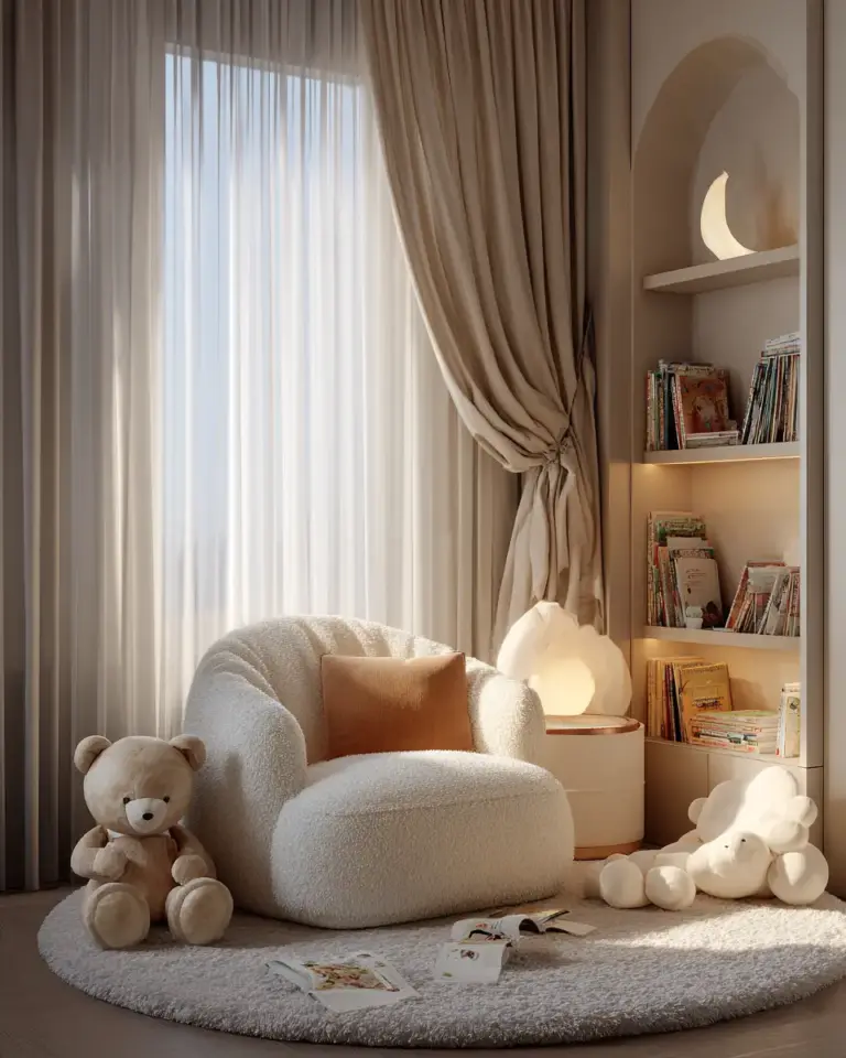 White Organic Modern Nursery Decor Ideas - Featured