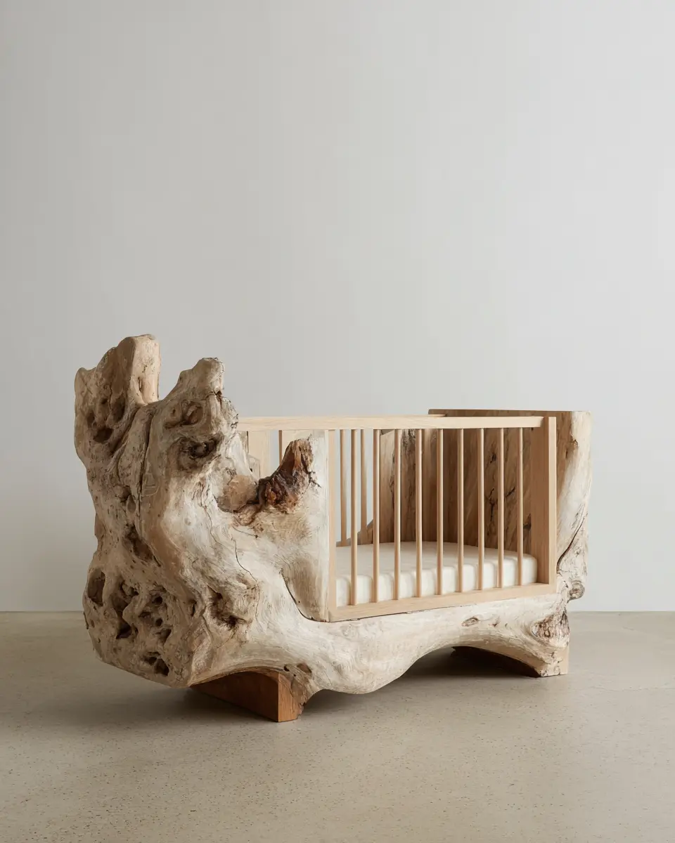 White Organic Modern Nursery Decor Ideas