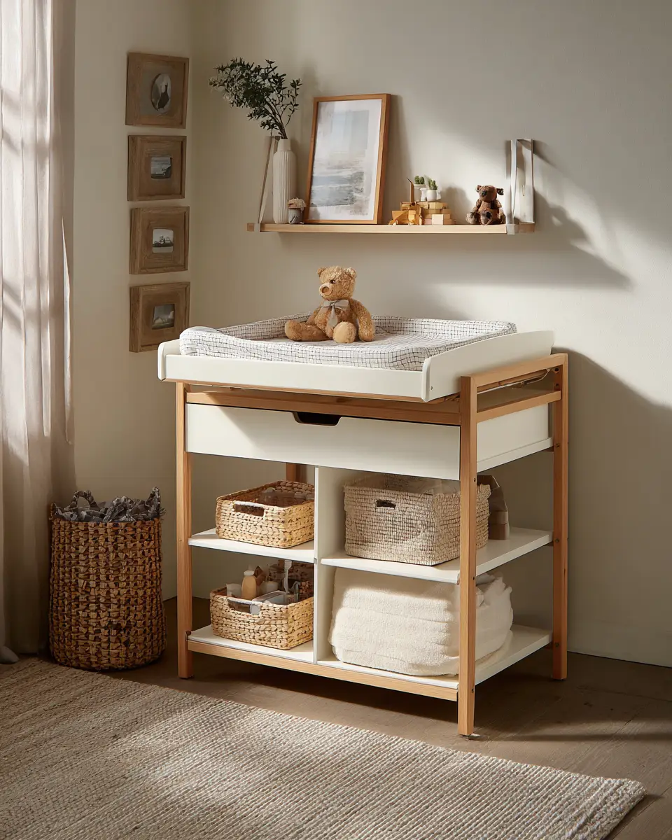 White Organic Modern Nursery Decor Ideas