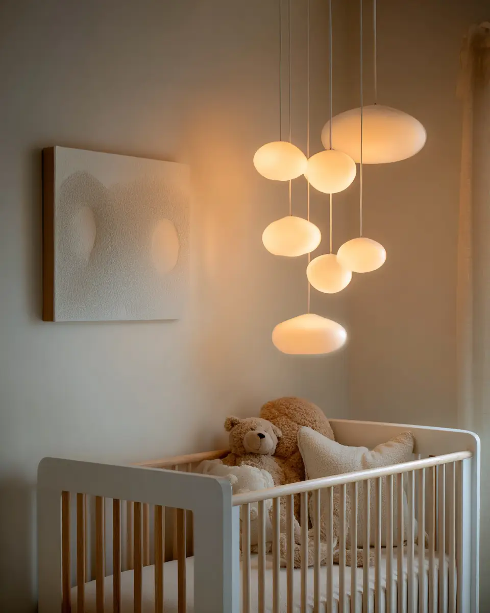 White Organic Modern Nursery Decor Ideas