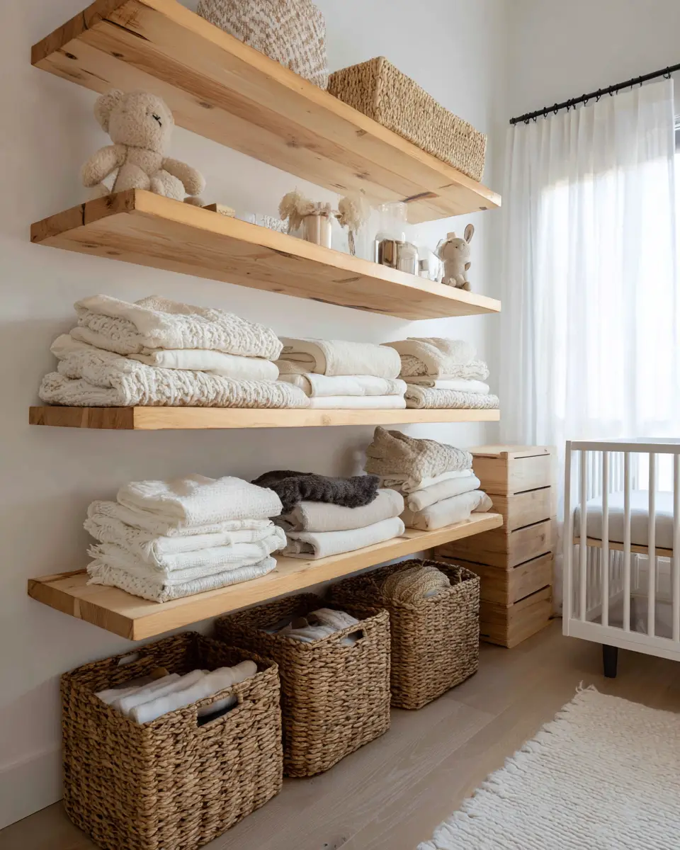 White Organic Modern Nursery Decor Ideas
