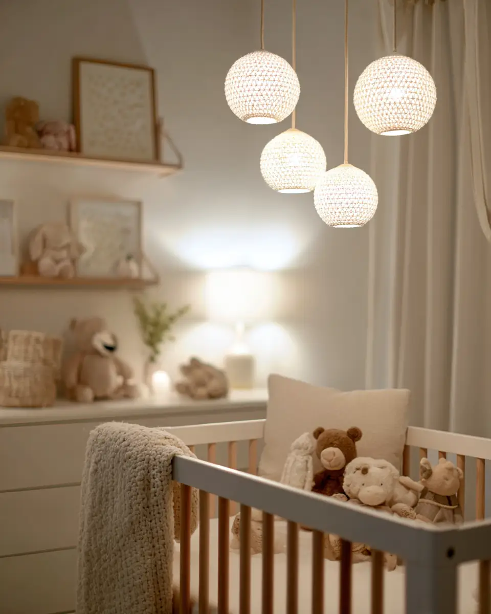 White Organic Modern Nursery Decor Ideas
