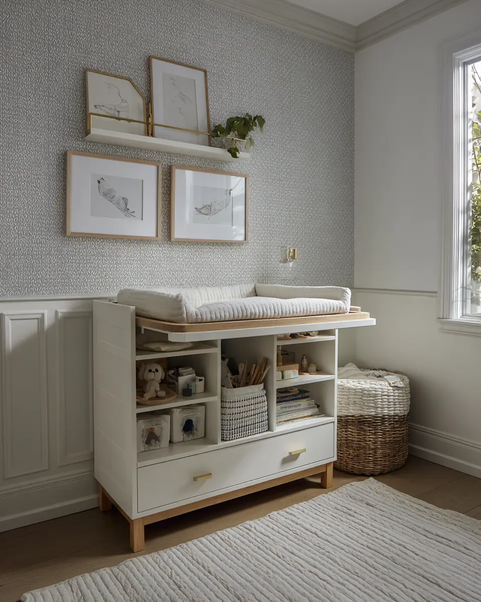 White Organic Modern Nursery Decor Ideas