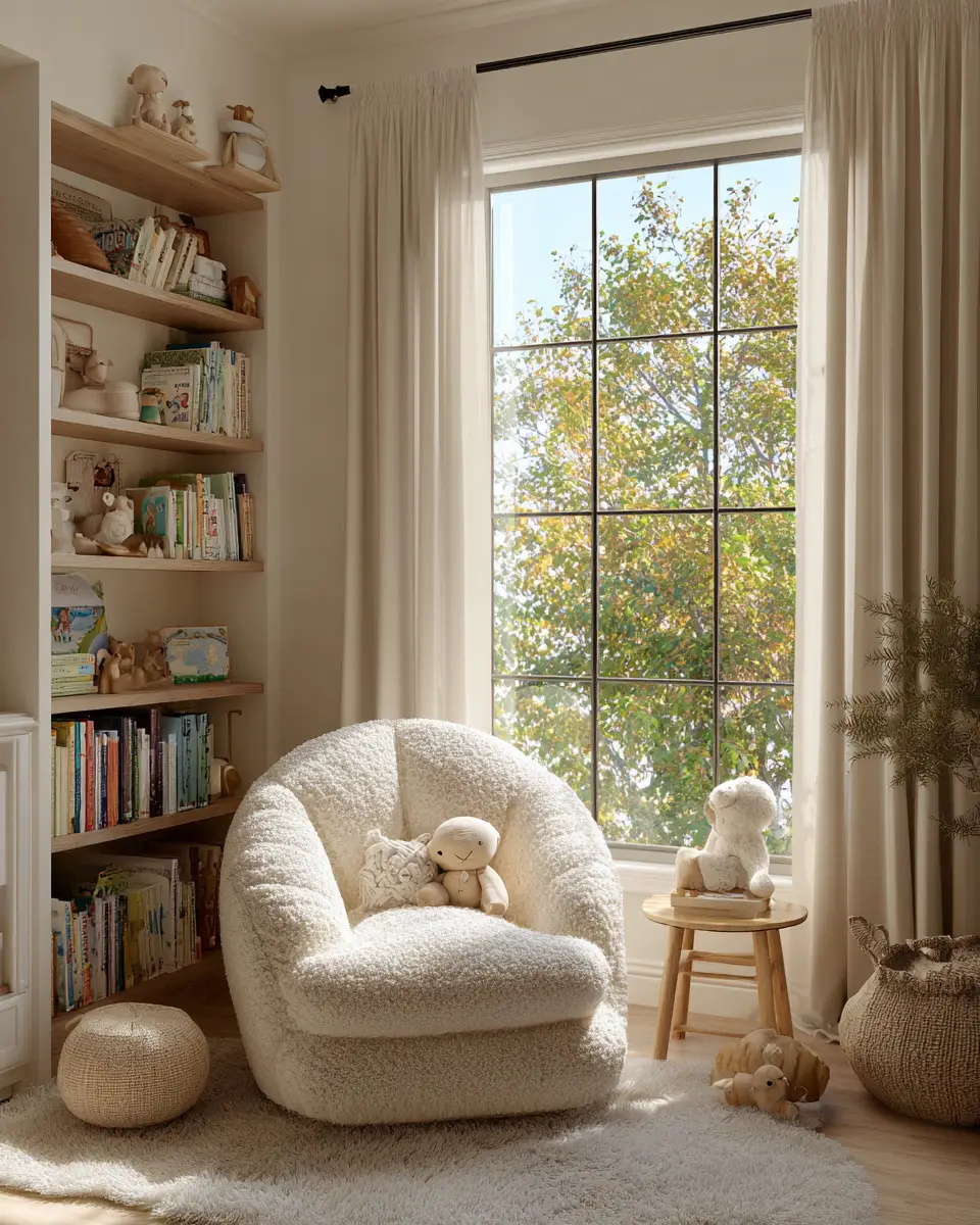 White Organic Modern Nursery Decor Ideas