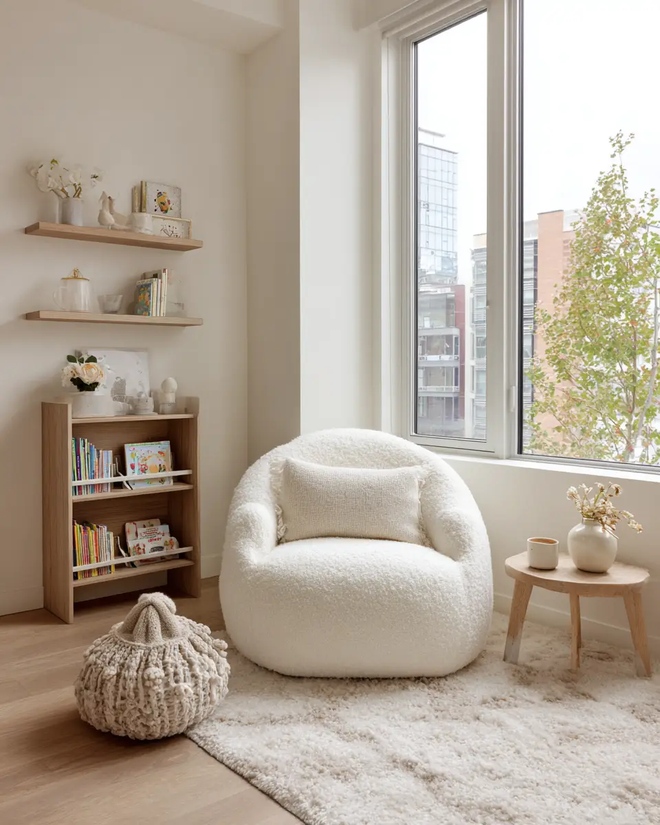 White Organic Modern Nursery Decor Ideas