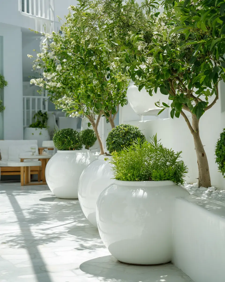 White Patio Decor Ideas
