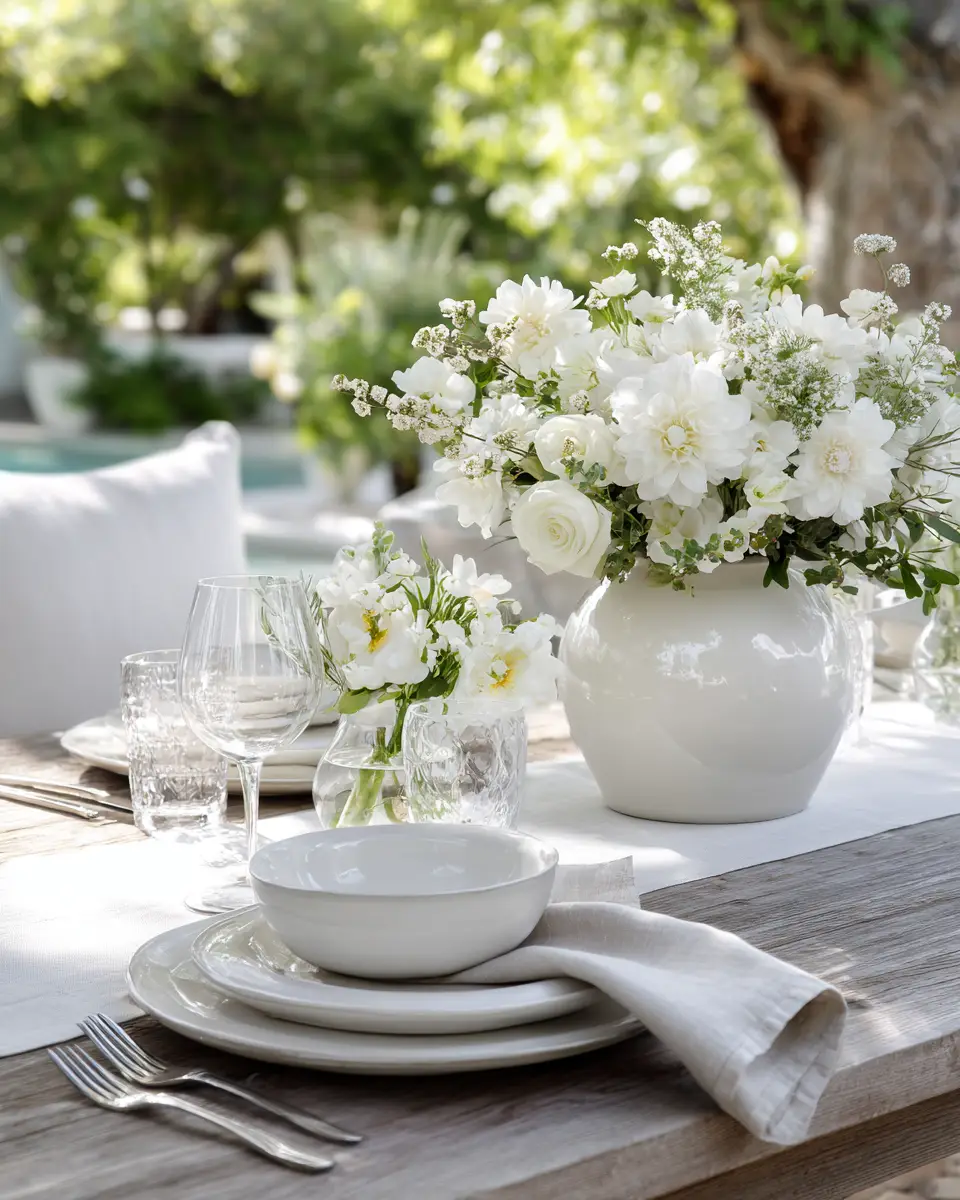 White Patio Decor Ideas