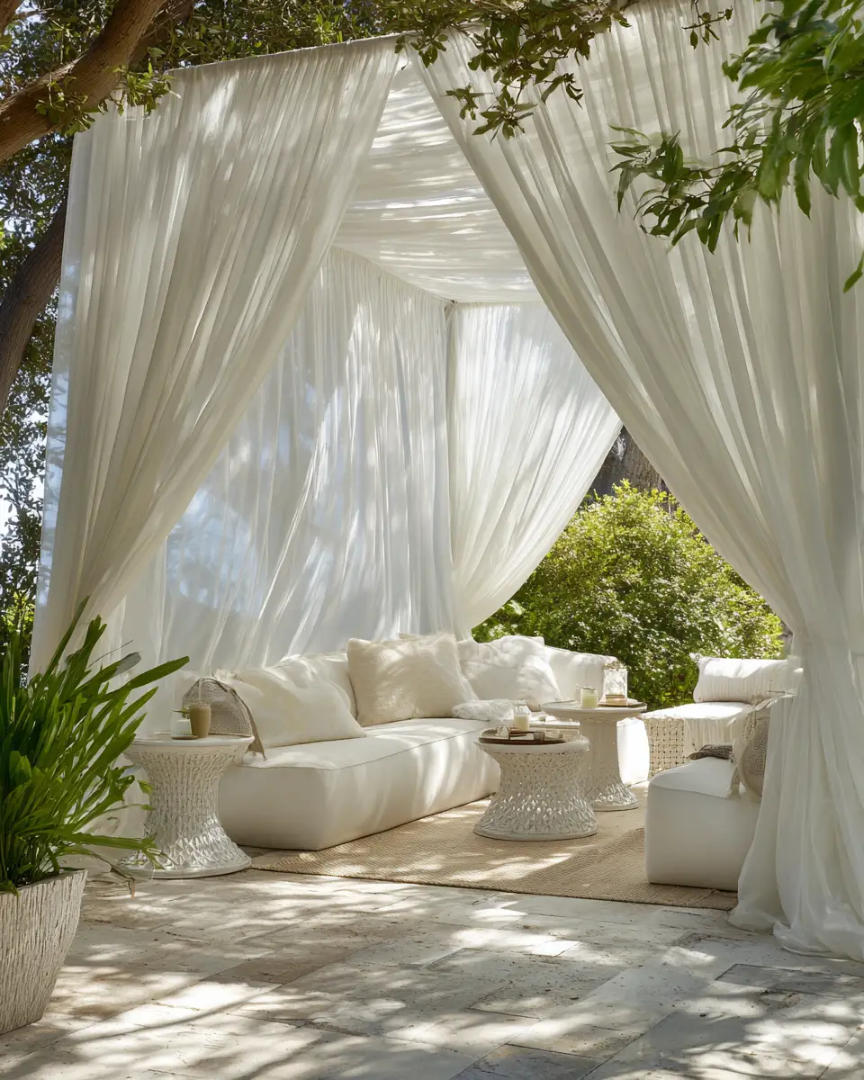 White Patio Decor Ideas