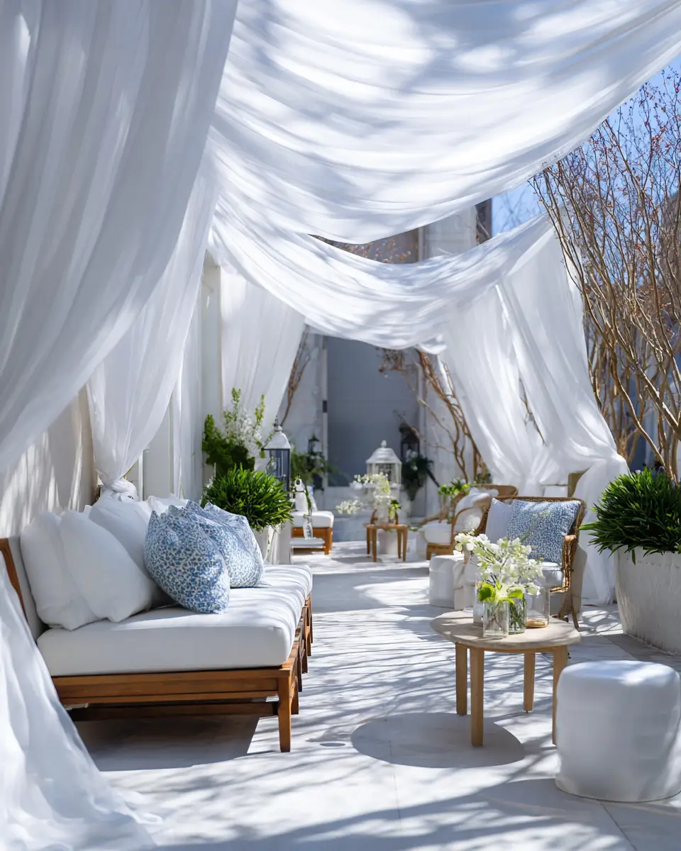 White Patio Decor Ideas