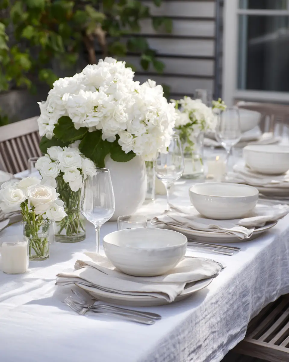 White Patio Decor Ideas