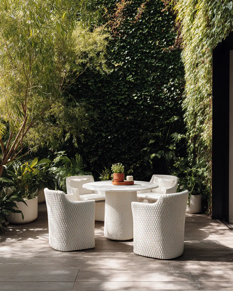 White Patio Decor Ideas