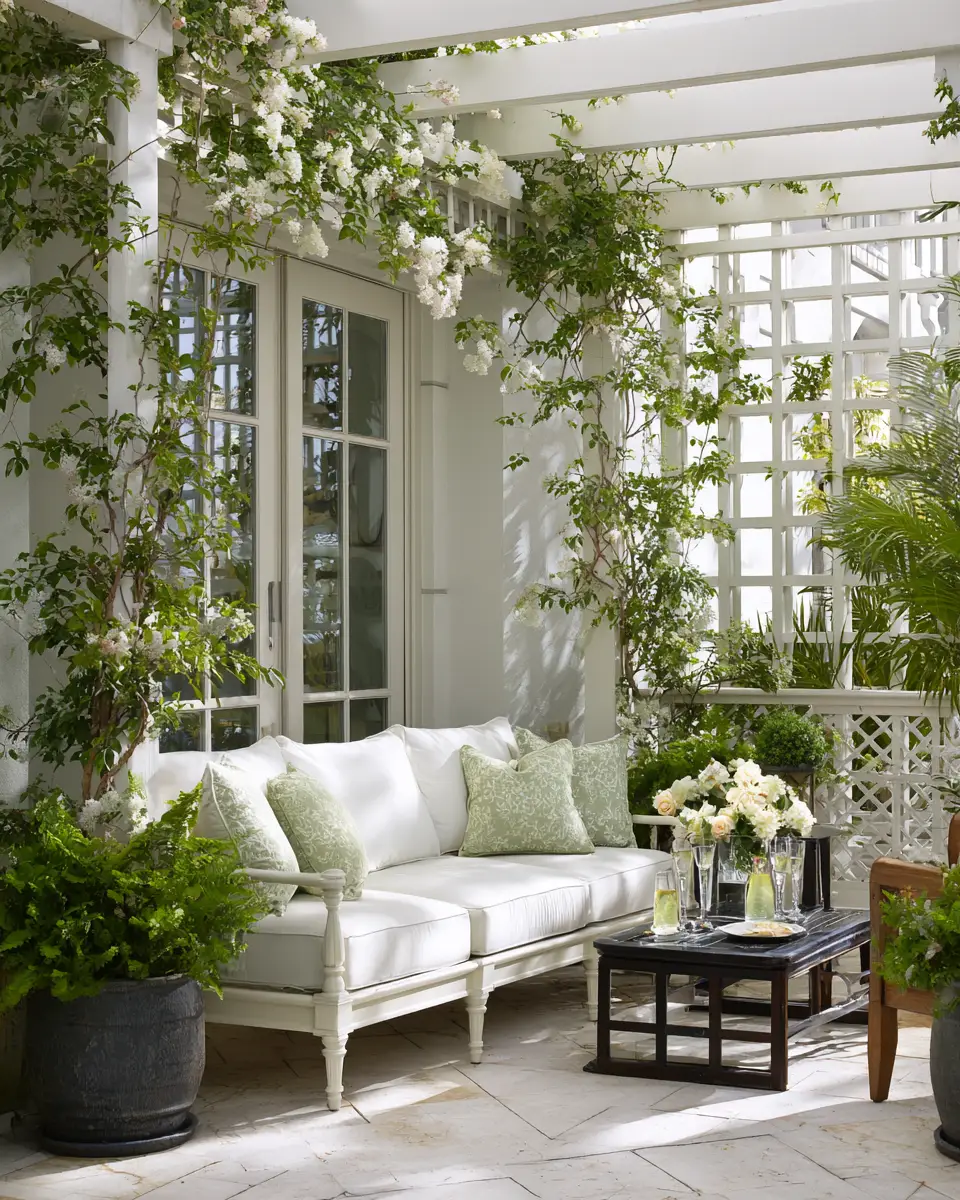 White Patio Decor Ideas