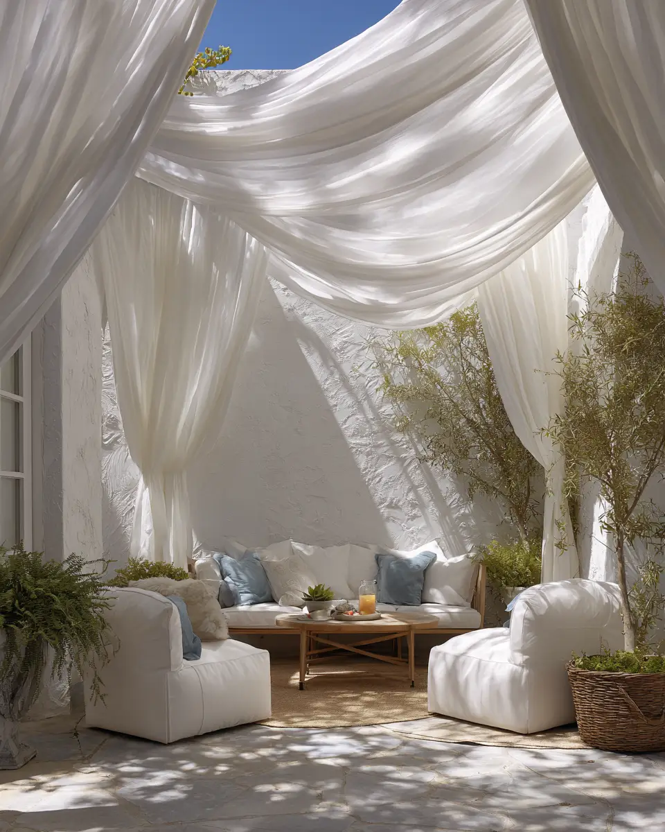 White Patio Decor Ideas