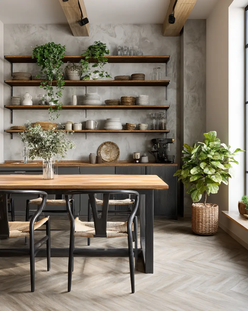 White Rustic Dining Room Decor Ideas