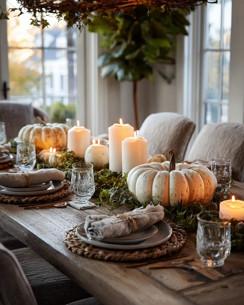 White Rustic Dining Room Decor Ideas