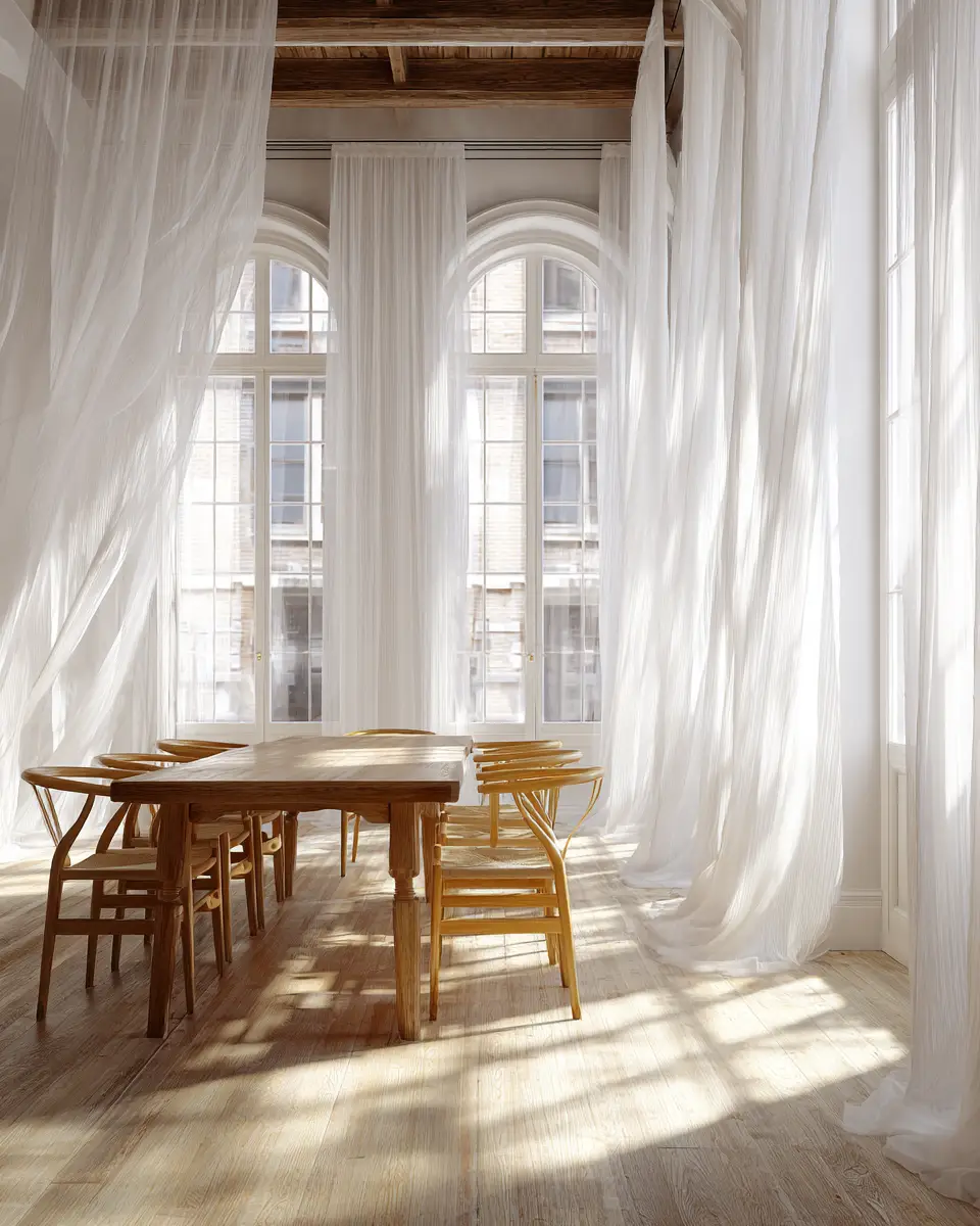 White Rustic Dining Room Decor Ideas